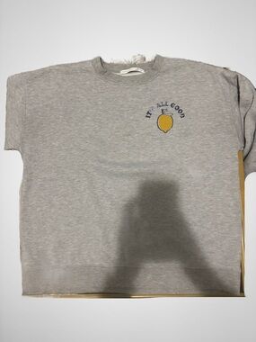 Altar’d State 'It's All Good' Lemon Crew Neck